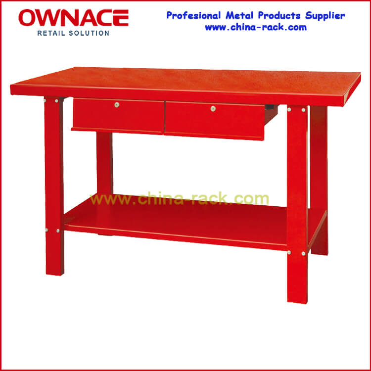 Steel Workbench With Two Drawers