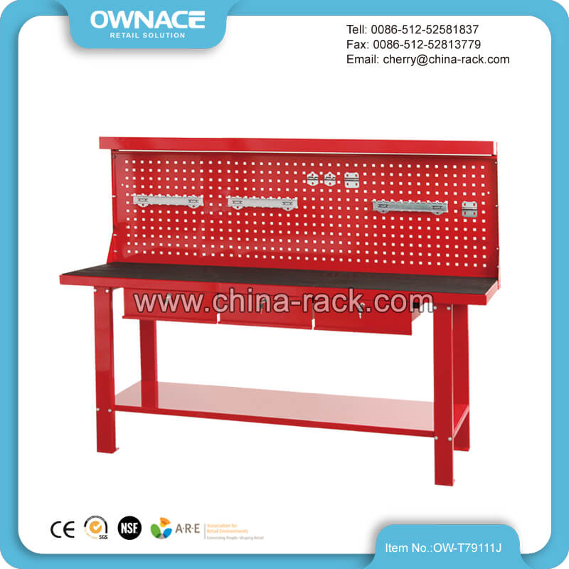 OW-T79111J Knock Down Heavy Duty Workbench with Back Panel