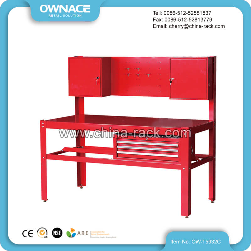 OW-T5932C Heavy Duty Steel Workbench with Back Panel