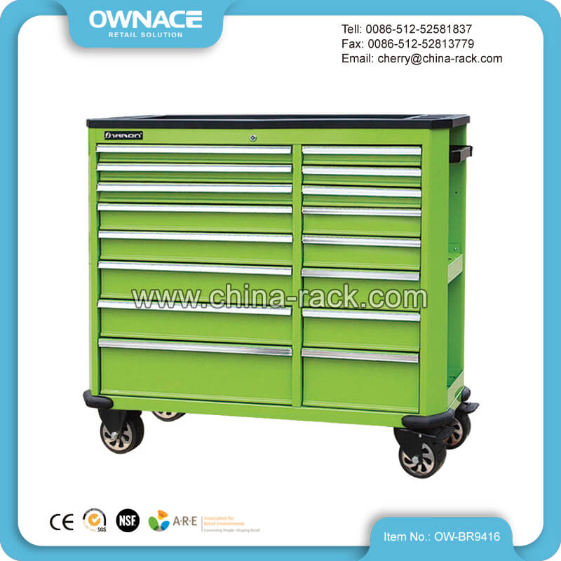 OW-BR9416 Large Storage Tool Trolley Cabinet with Drawers