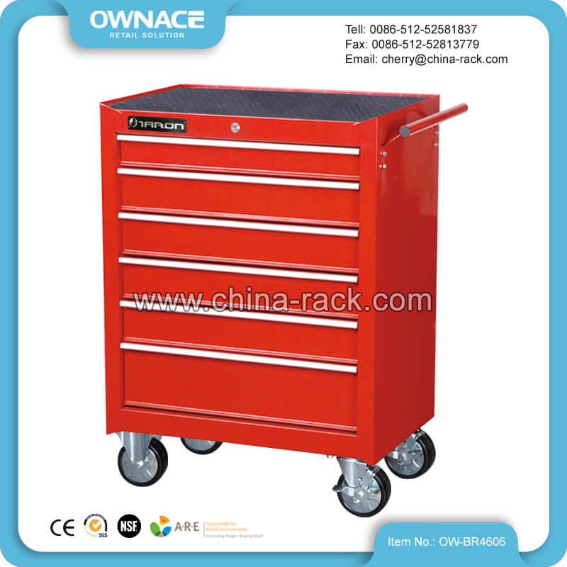 OW-BR4606 Heavy Duty Storage Roller Cabinet Tool Chest with Side Handle