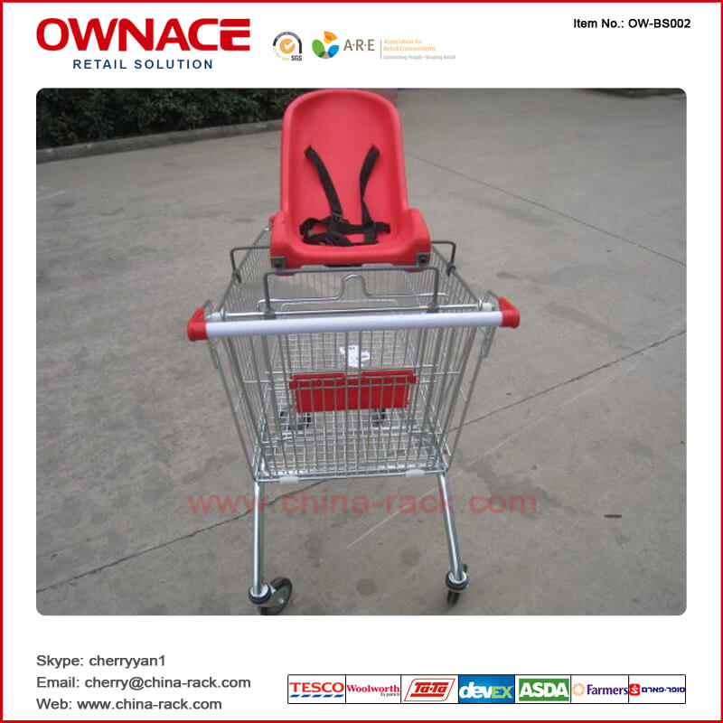 OW-BS002 Plastic Baby Seat for Shopping Trolley/Supermarket Shopping Cart Accessories