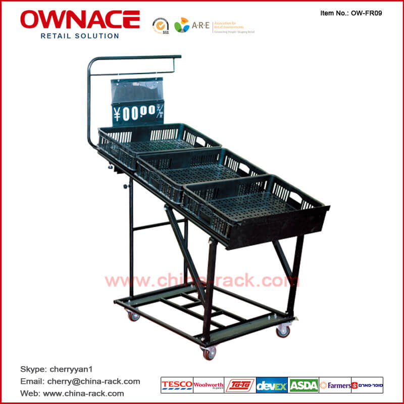OW-FR09 Tube Style Fruit and Vegetable Rack