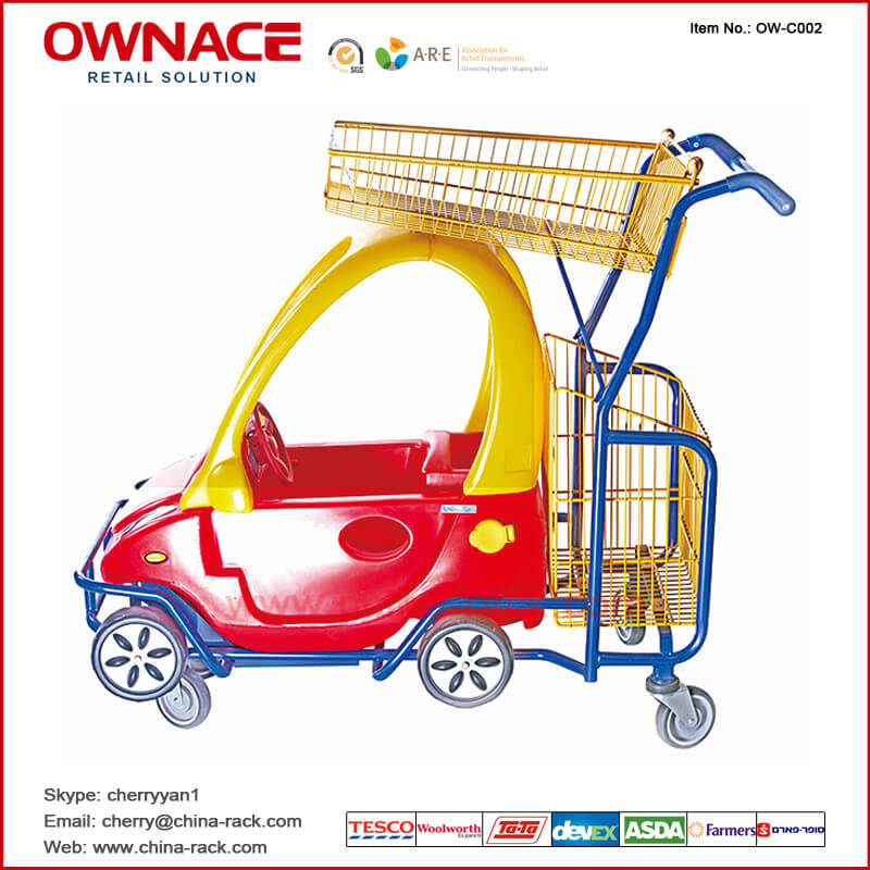 OW-C001 Supermarket Shopping Basket Buggy Trolley/Cart for Children