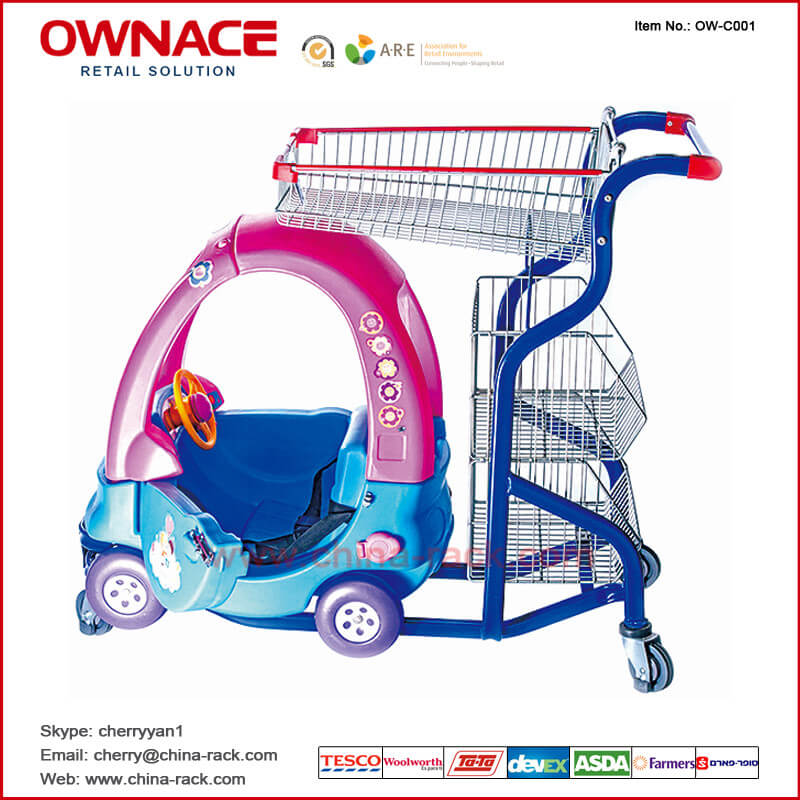 OW-C003 Supermarket Shopping Basket Buggy Trolley/Cart for Children
