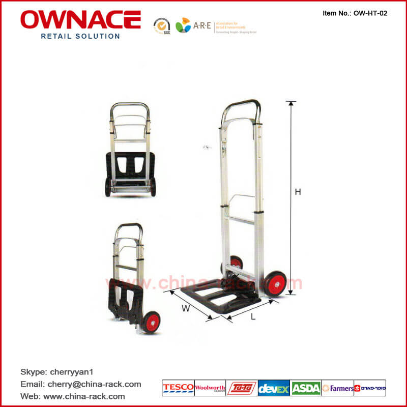 High Quanlity Aluminium Alloy Airport Luggage Trolley For Passenger