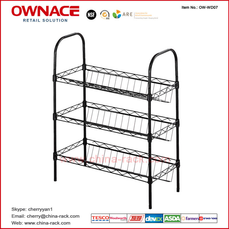 OW-WD07 Shoe Cabinets Racks, Living Room Furniture Organizer, Shoe Storage, Iron Wire Shoes Rack