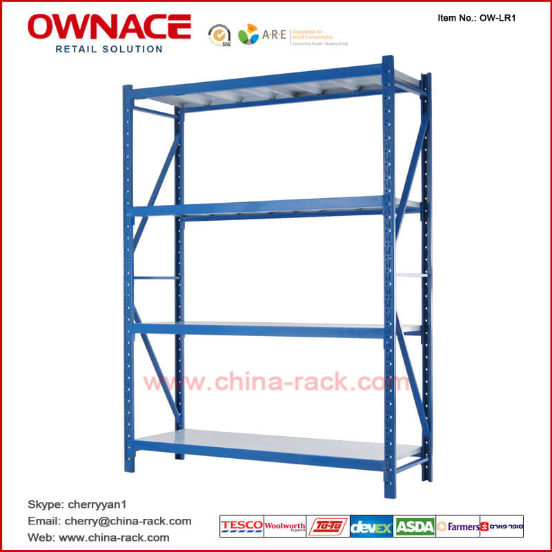 OW-LR1 Movable Pallet Light/Heavy Duty Shelf for Warehouse Storage Rack Pallet Rack System