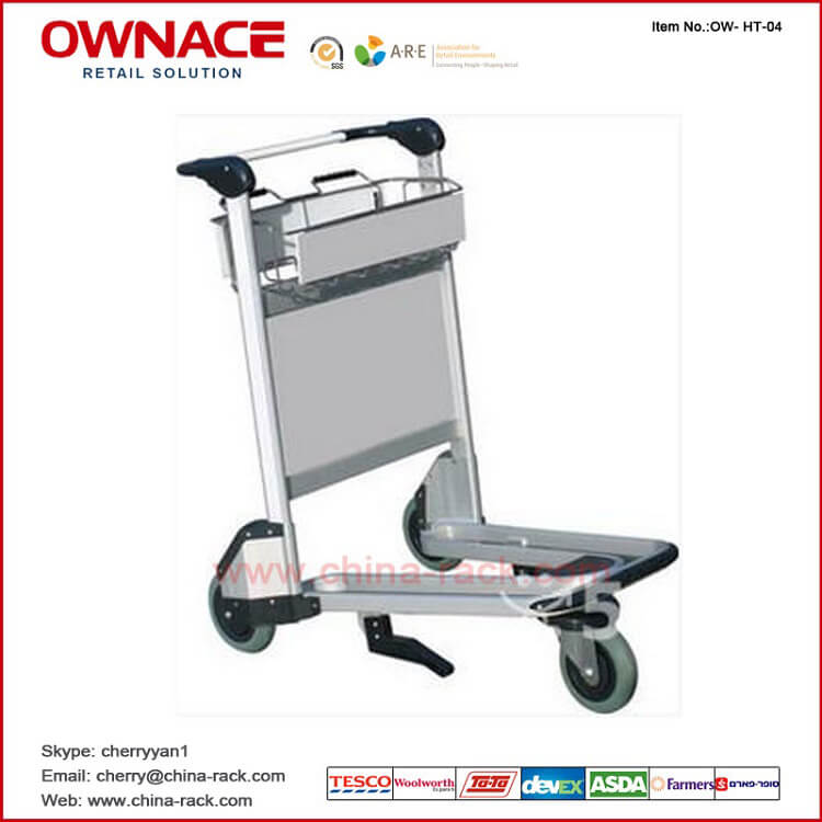 Hot Style Aluminium Alloy Airport Luggage Trolley For Passenger (200 KG)