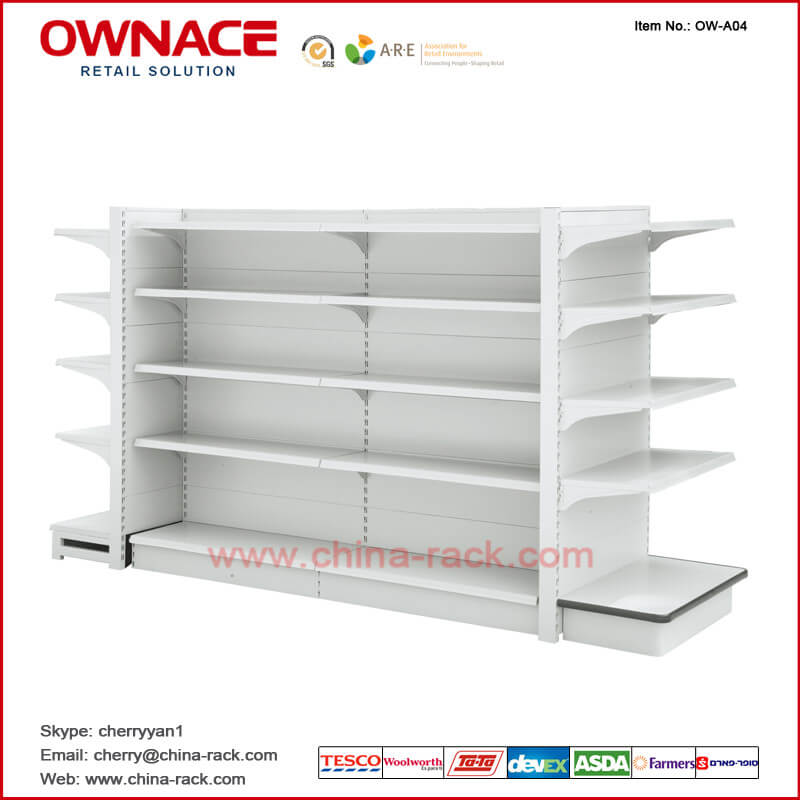 OW-A04 Shelf Supermarket&Store Display Equipment/Metal Gondola Storage Shelf&Rack System