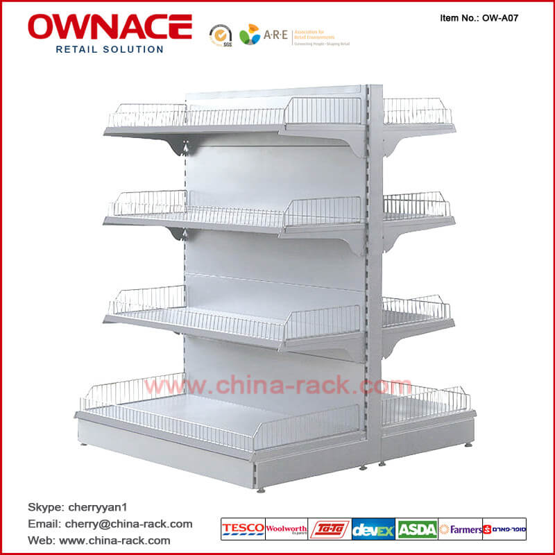 OW-A07 Korean Style Shelf Supermarket&Store Display Equipment/Metal Gondola Storage Shelf&Rack System