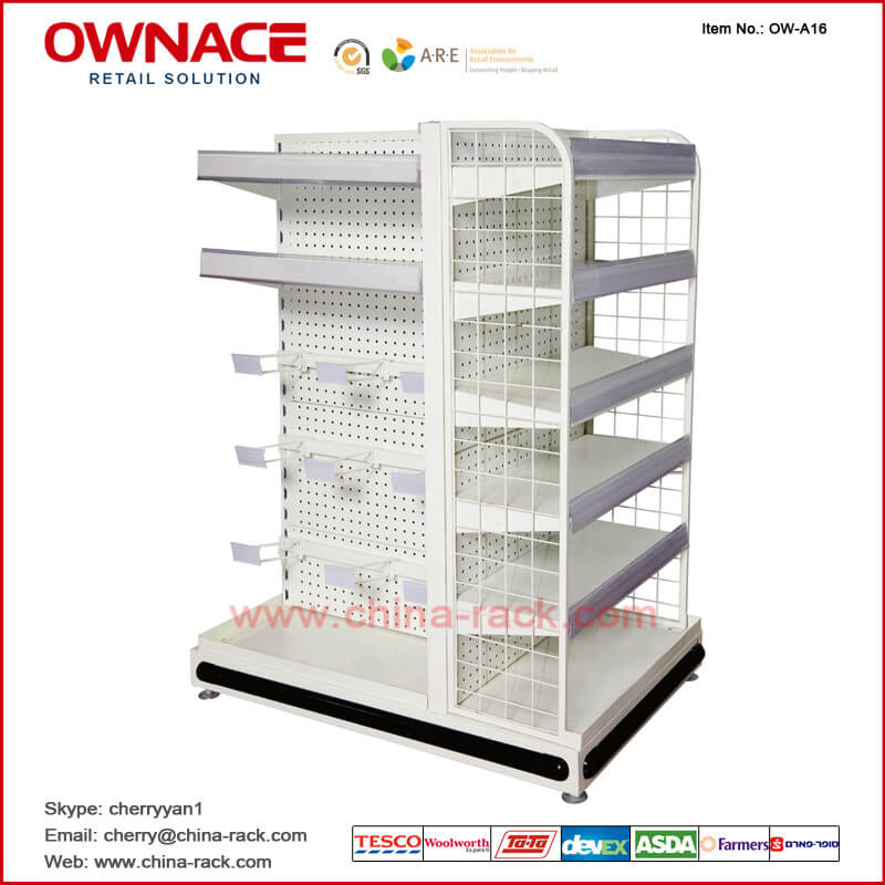 OW-A16 Shelf for Checkout Counter Supermarket&Store Display Equipment/Metal Gondola Storage Shelf&Rack System