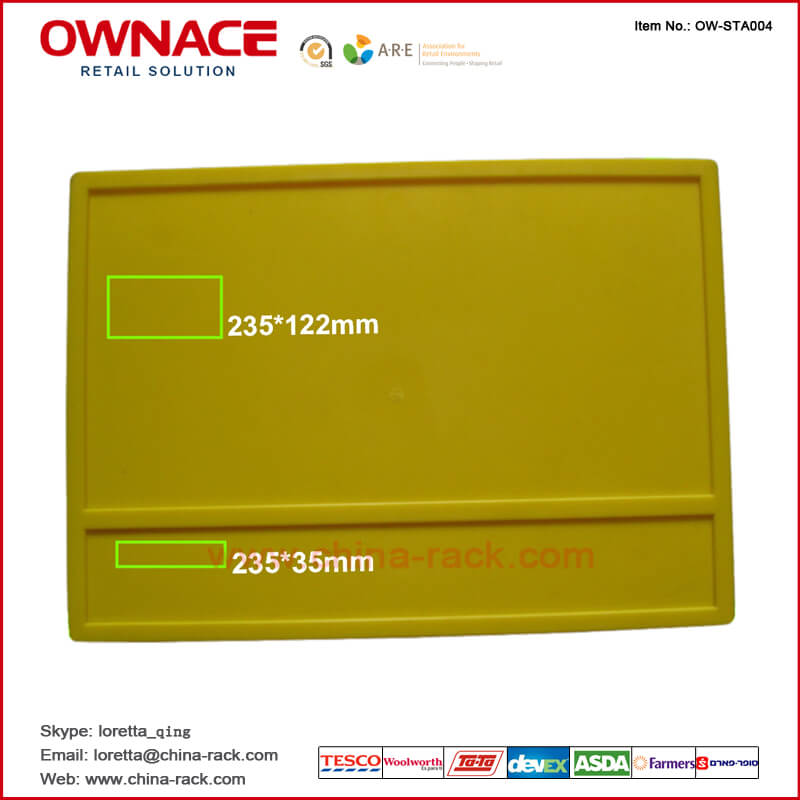 OW-STA004 Plastic Accessory for Shopping Trolley and Cart for Supermarket Shop Fittings