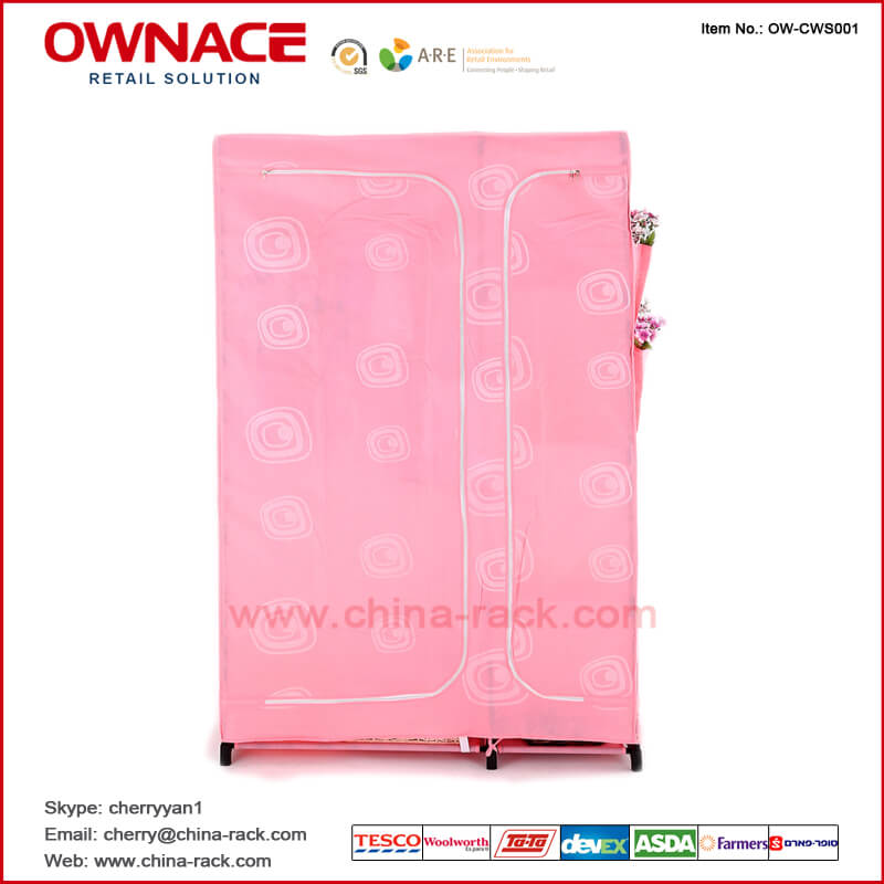 OW-CWS001 Non-woven Closet Wire Shelf, Modern Home Bedroom Furniture Cabinet