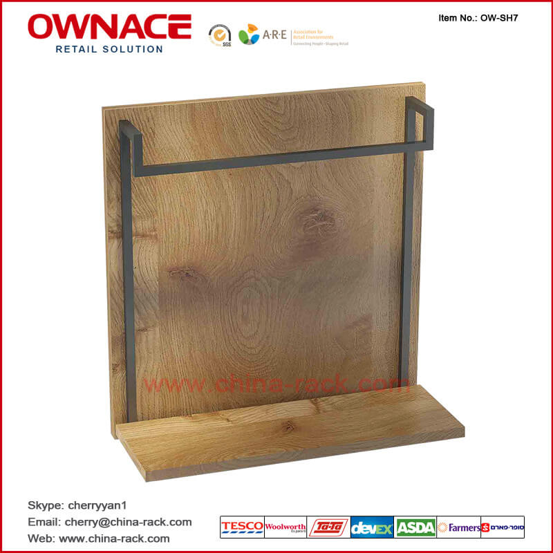 OW-SH7 Multifunction Wooden Art Design Furniture Display Shelf